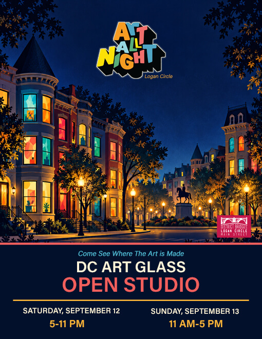 DC Art All Night Logan Circle Poster